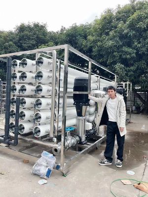 Giá tốt. Stainless Steel PLC Reverse Osmosis Plant 70m3/H trực tuyến